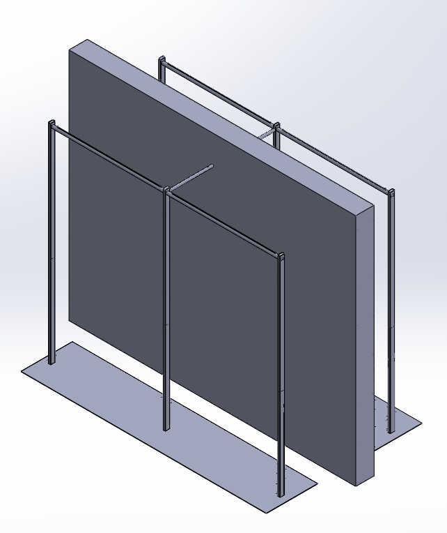 Cp-Barra 90+90xH182 + Biombo 250x16xH205 + Barra Recta 90+90xH182_ESP (VER HOJA DE CATALOGO)