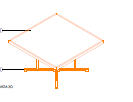 MESA PRESENTACION 150x150xH80 MADERA