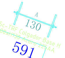 TRF COLGADOR 80XH130 ACERO