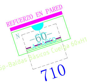 BALDA BASICOS CUELGA 60xH145