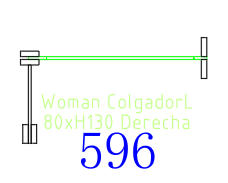Woman Colgador L80xH130 Derecha
