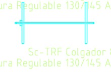 Sc- TRF Colgador 80 Altura Regulable 130-145 Acero 225AA