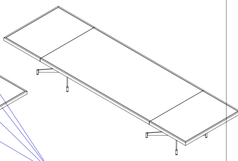 Cc_Formal Mesa 400x150 H74 Madera Acero brillo