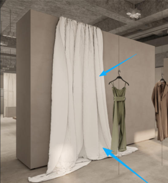 3962 FO-ESP fabric on the wall