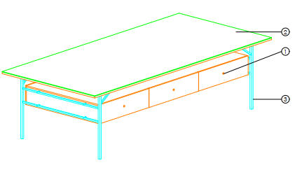 Cc_Mesa origins madera & vidrio verde 300x140xh82