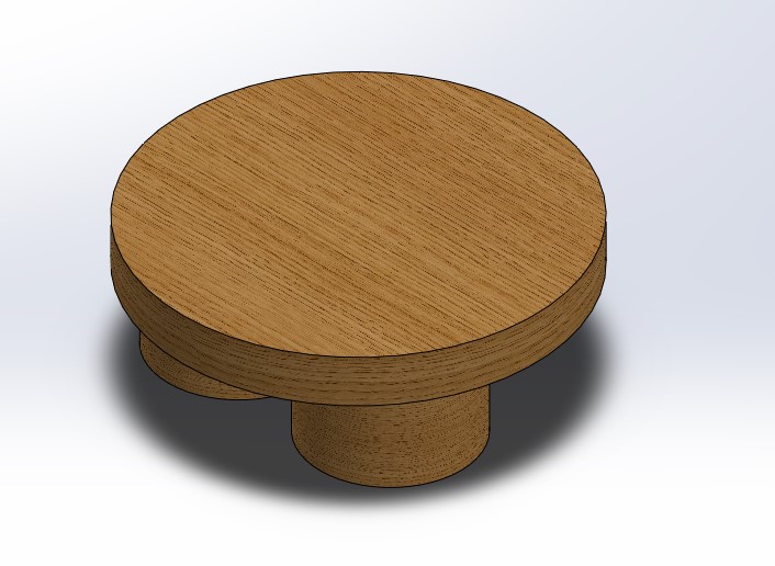 MESA REDONDA R100 MADERA SALÓN