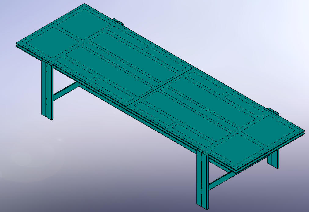 MESA HIERRO NEGRO- ESP 2 BLOQUE